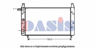AKS DASIS 080300n -  Радиатор, охлаждение двигателя